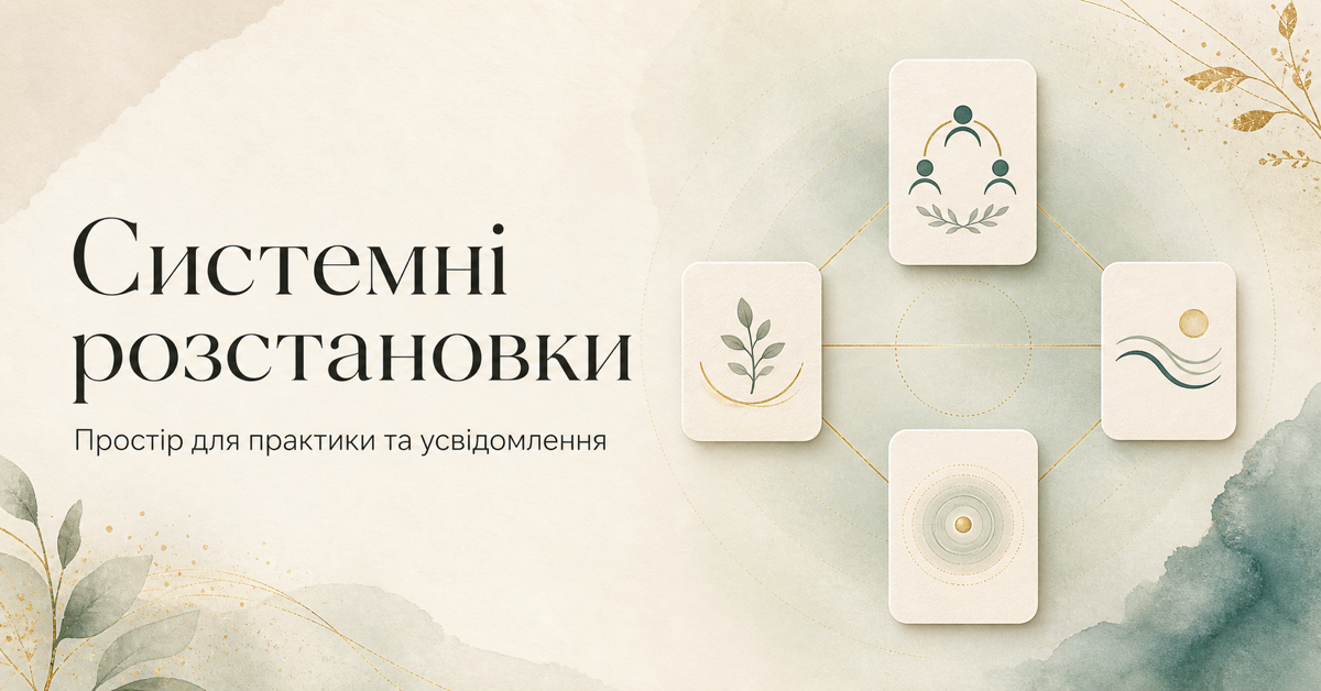 Чотири символічні картки, поєднані в систему